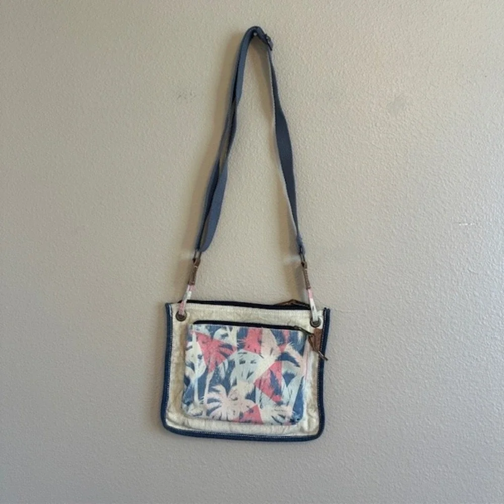Sun N' Sand Palm‎ Trees Beach Crossbody Bag Adjustable Strap - Picture 4 of 7